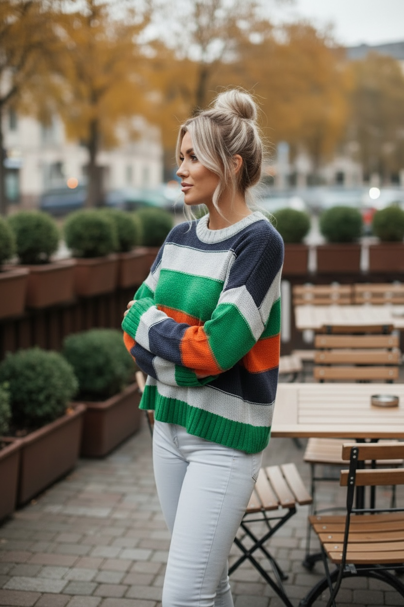 Sportsgirl striped knit sweater