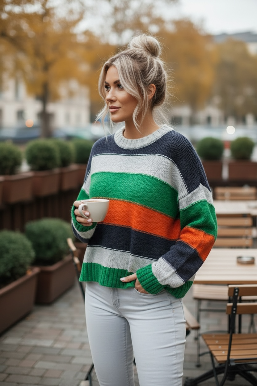 Sportsgirl striped knit sweater