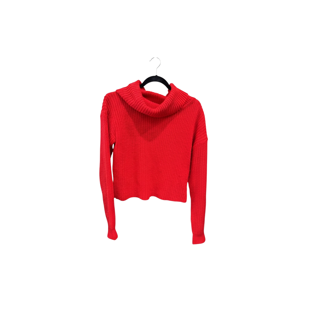 Ava & Eva Red Turtleneck Knit Sweater